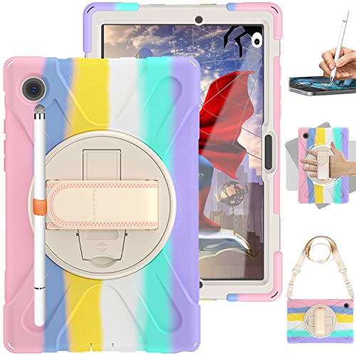 Weuiean Case For Samsung Galaxy Tab A8 10.5 Inch - Colorful Pink #TOP17