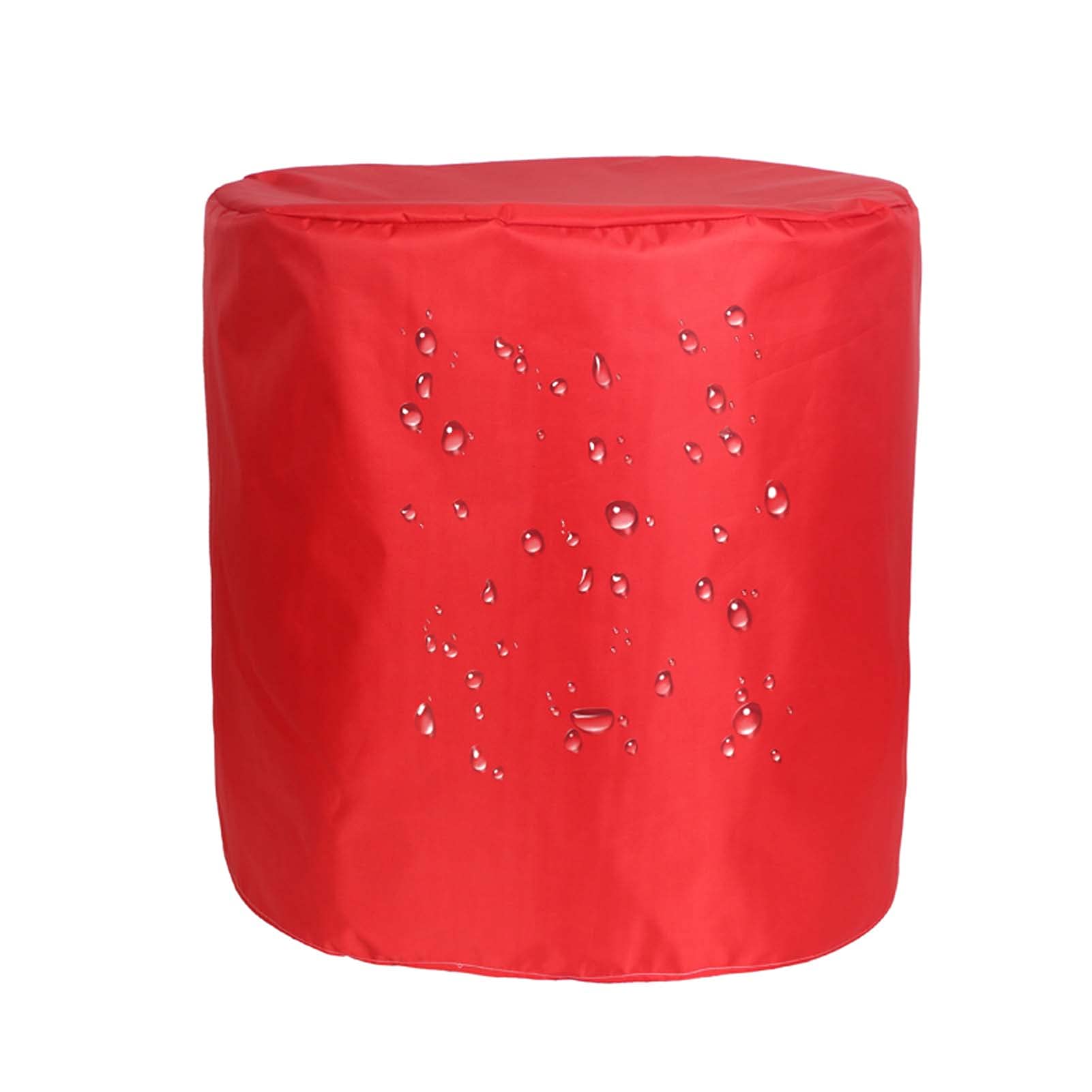 Funda de piel redonda impermeable y resistente para patio, 239 x 58 cm, resistente a todo tipo de clima, protección UV, protector de muebles de jardín, diseño antidecoloración