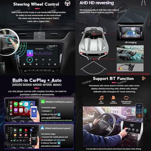 Estéreo de pantalla 9'' con Android 15.0 y procesador DSP para Captiva 06-12 6