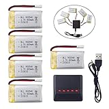 MOONZON 5つの3.7V 800mAhリチウムバッテリーと五合一充電器、SYMA X5C X5C-1 X5 X5SC X5SW H5C V931 S5C S5W SS40 FQ36 T32 T5W H42 CW4リモコン無人機に適用