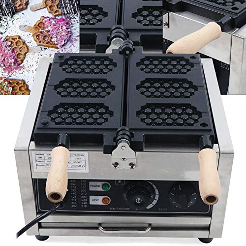 Waffelmaschine, Waffeleisen Belgisch Quadratische Waffeln Startseite Kommerzielle Timer 1500W 50~300℃ für Bäckereien… – Bild 3
