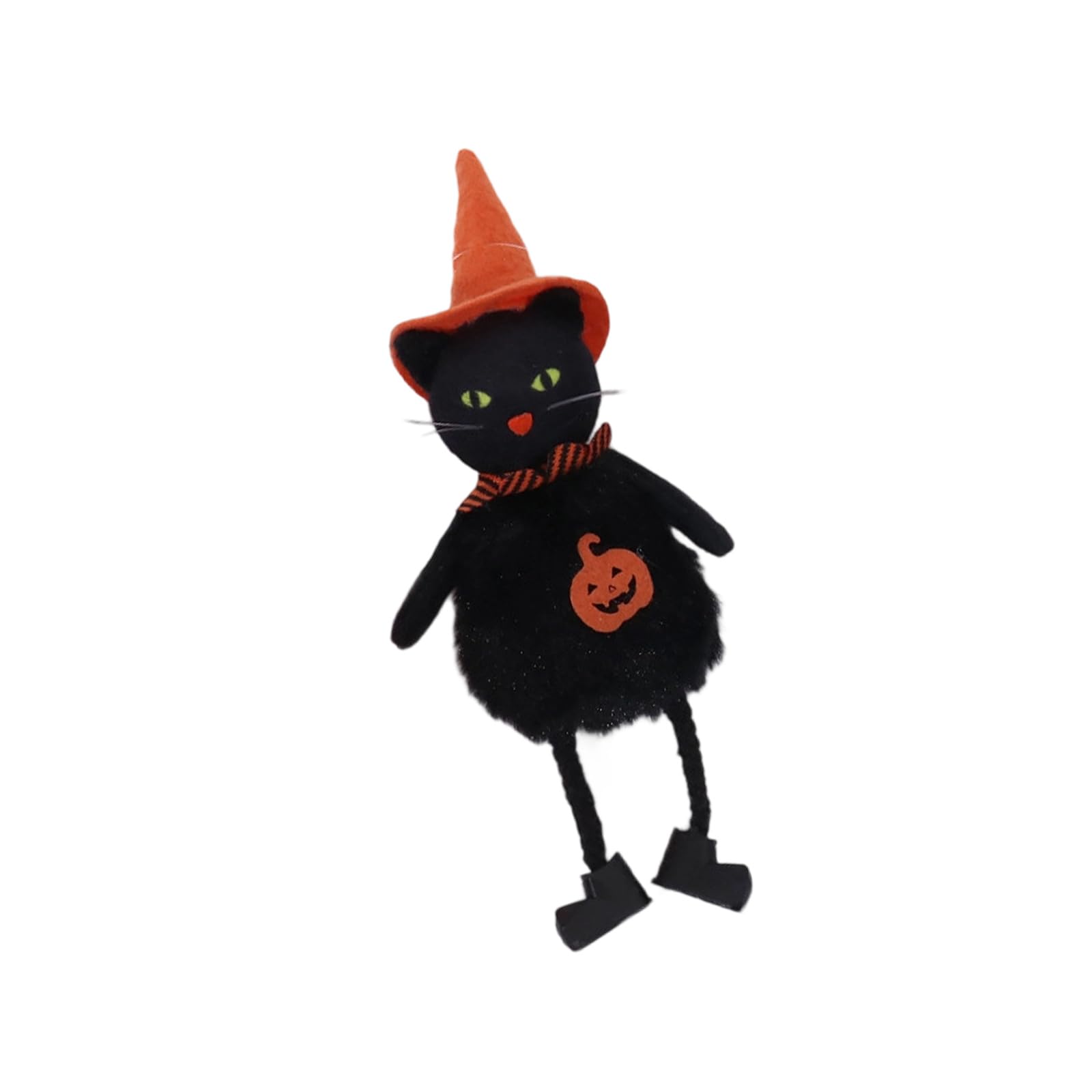 Qusinfc Halloween Fabric Witch Doll Decoration Hanging Craft for Porch Classroom Atmospheres Enhancement Witch Pumpkins Plush with Hanging Rope