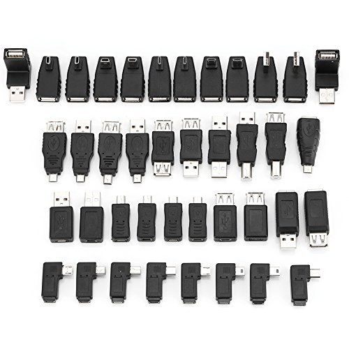 Multiple USB2.0 Adapter,40 pcs Different HighSpeeds USB2.0 Adapters,HighQuality and Practical Toolkit,