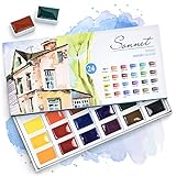 Sonnet Watercolour Paint Set - 24 Whole Pans - for Professionals, Beginners and Enthusiasts by...