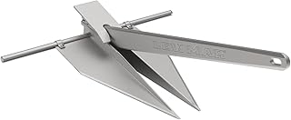 Lewmar 4 lb. LFX Fluke Anchor for Boats Anchoring in Mud or Sand, Aluminum