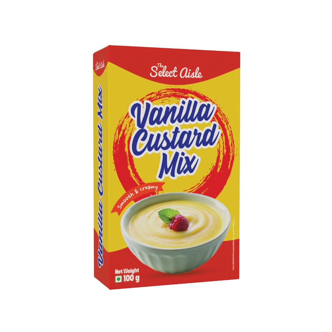 The Select Aisle Vanilla Custard Powder 100g | Creamy & Delicious Dessert Mix | Just Add Milk & Sugar | Eggless | Smooth Rich Vanilla Flavour-image-18