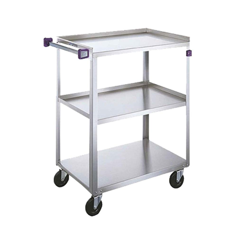 Three Tier Medium Duty Utility Cart by Lakeside – Stainless Steel,Steel, Model 411A