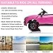 SEGMART 12V Kids Ride On Car Licensed Lamborghini Urus Electric Car for Kids Vehicle Toy/Parent Remote Control, USB Port, AUX, Spring Suspension, Opening Door, LED Light (Pink)