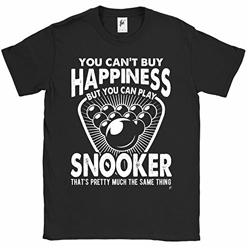 Fancy A Snuggle You Can't Buy Happiness But You Can Play Snooker Pretty Much Same Thing Mens T-Shirt Large Black