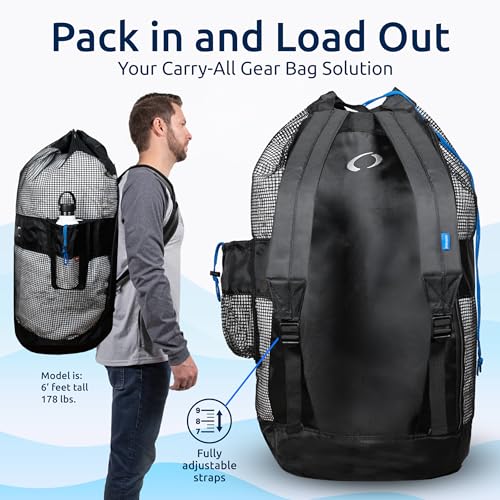 Mochila de Malla Oceanic Grande para Equipo de Snorkel y Buceo miniatura 3