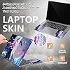Laptop Skin Sticker for 12.1”-15.6“ Laptops (Fits 13”, 13.3”, 14”, 15”, 15.4”) | Protective Universal Reusable Vinyl Art Decal Cover | Waterproof & -Scratch-Resistant，Cyberpunk Anime Girl Tech City - Image 5