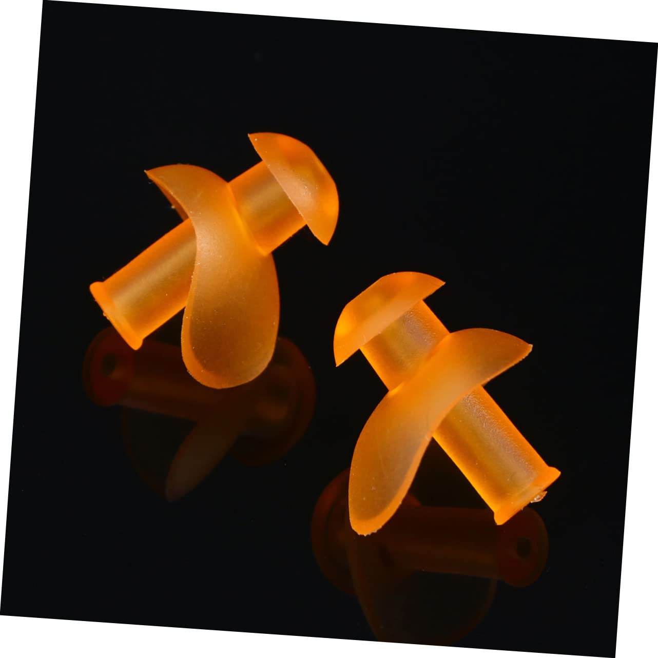 WOFASHPURET High End Silicone Nose Clip Set for Swimming Soft Non Slip Design for Pool Activities and Water Sports Orange