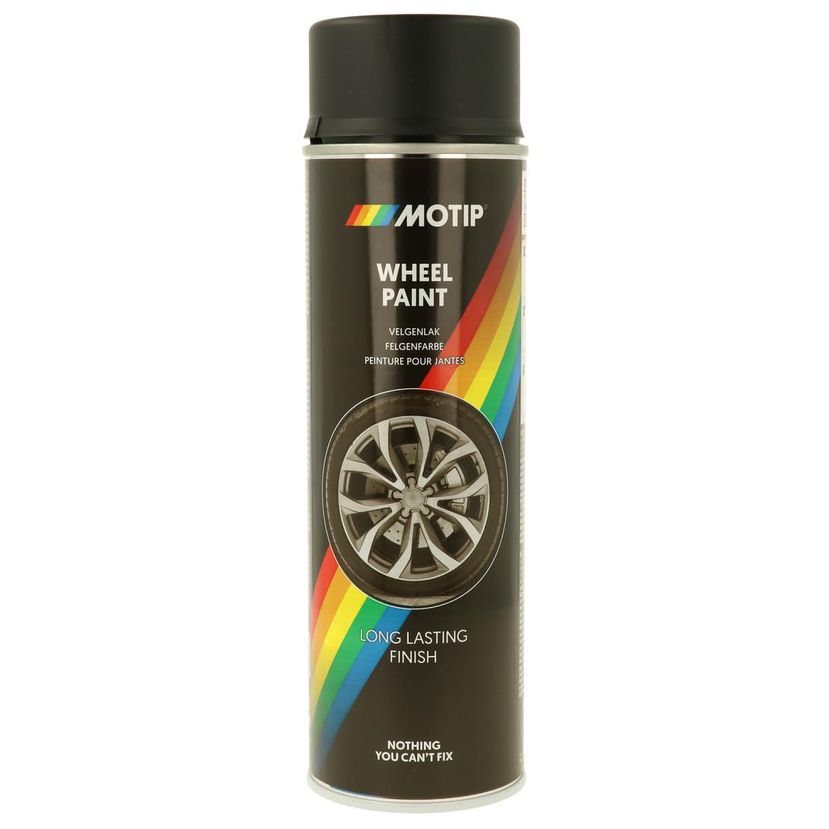 MOTIP 04019 Wheelspray schwarz matt 500 ml