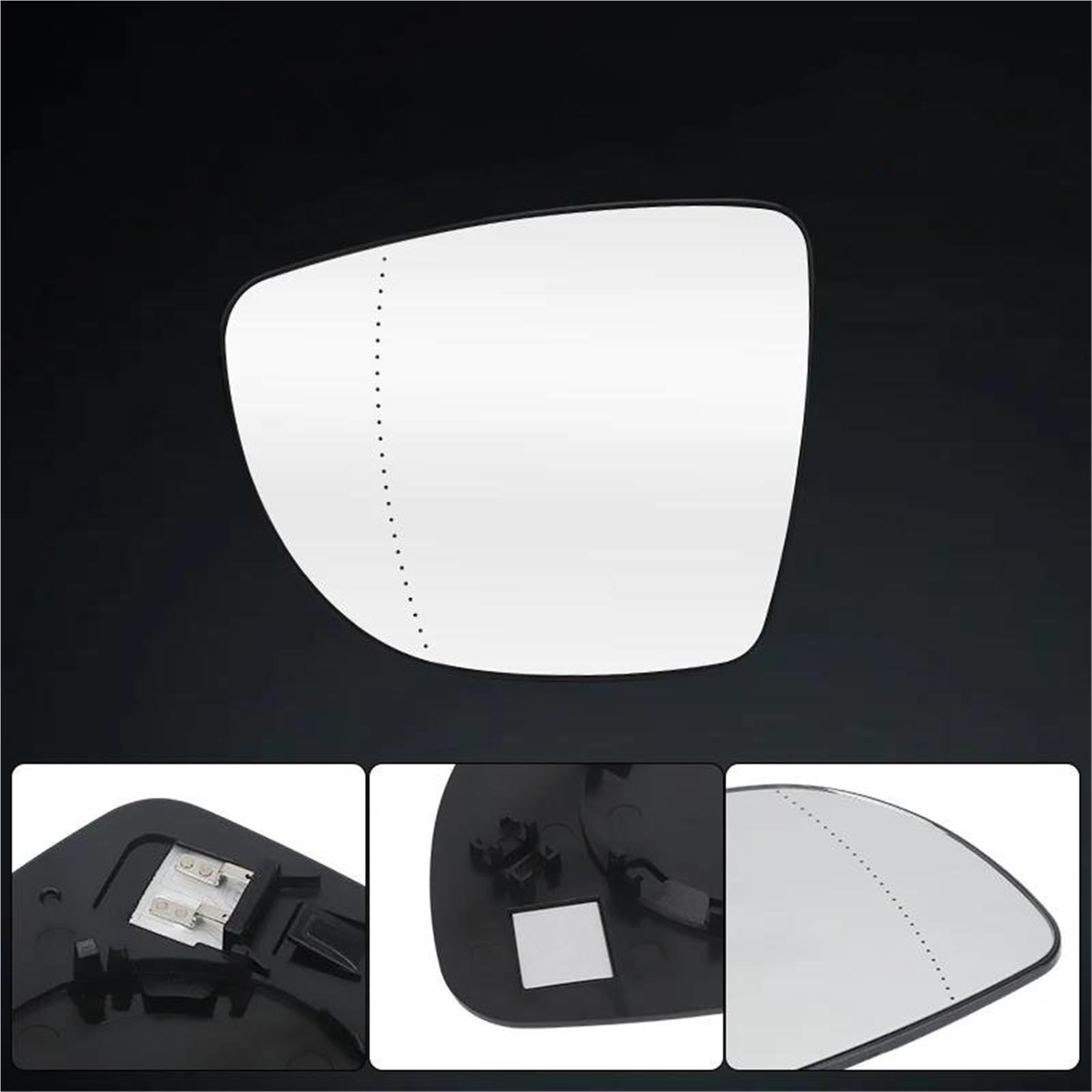 Verres à lentilles Rétroviseur Extérieur De Remplacement Convexe Pour Nissan Pour Micra Pour Leaf (2017-2023) - Pièces Grand Angle Chauffantes Remplacement