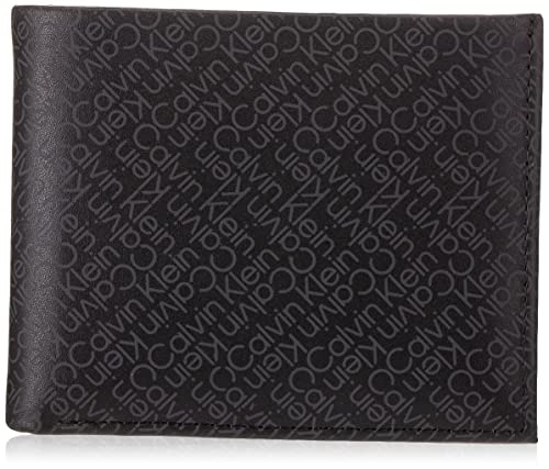Calvin Klein Zig Zag Bifold 5CC Black Zig Zag