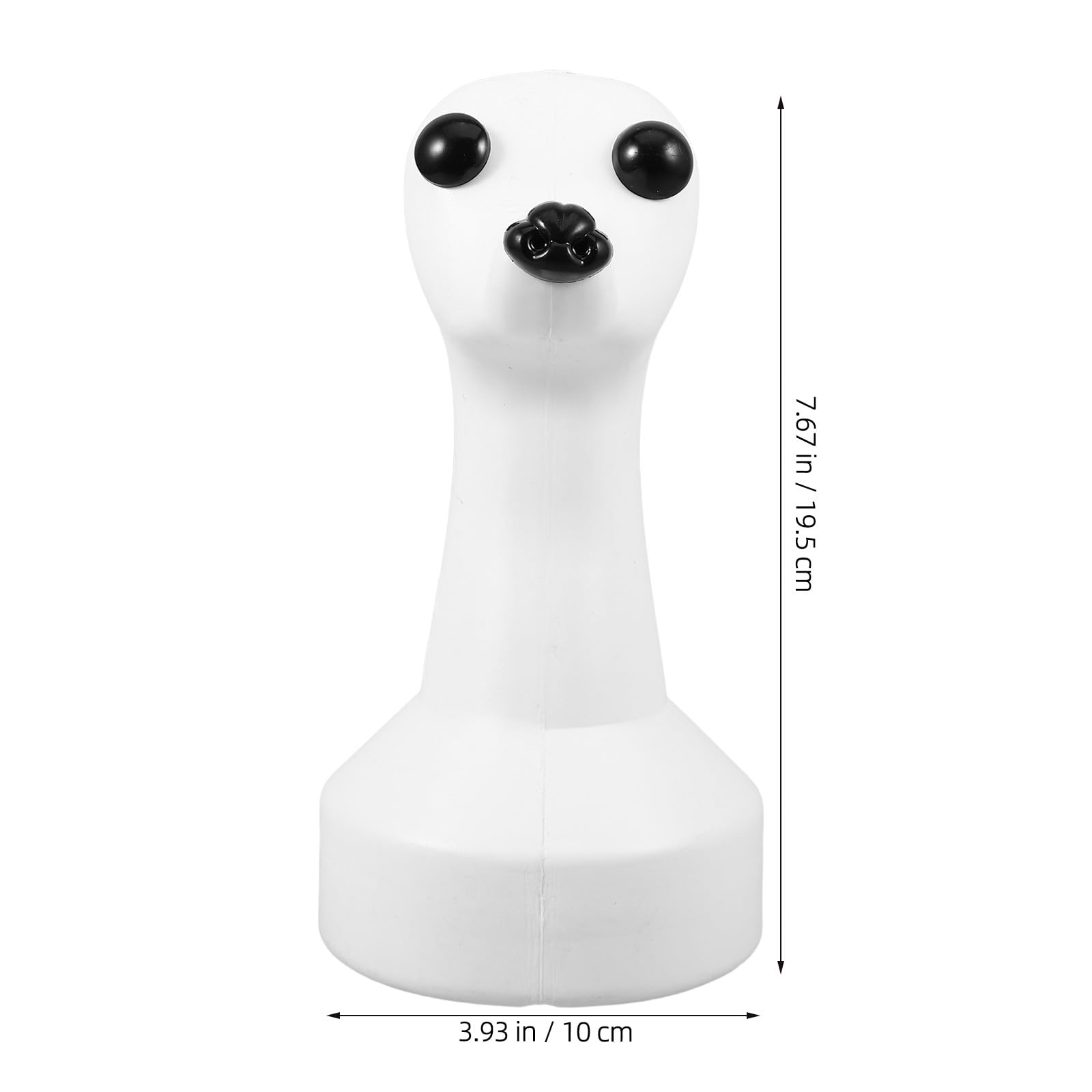 Didiseaon Testa Cane in Plastica Bianca per Toelettatura Professionale Aspetto Realistico, per Uso DIY e Abbigliamento per Animali Domestici