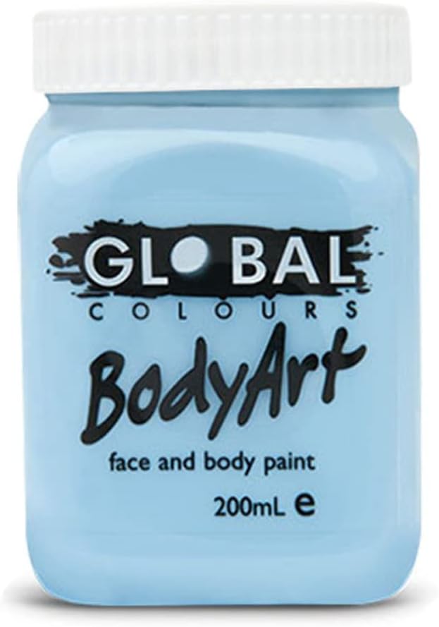 Global Body Art Face Paint - Liquid Light Blue 200ml