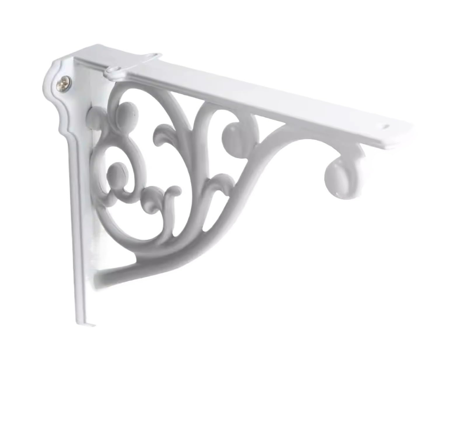 2Pcs Zinc 8" F Shaped Floating Shelf Bracket for Floating Shelves