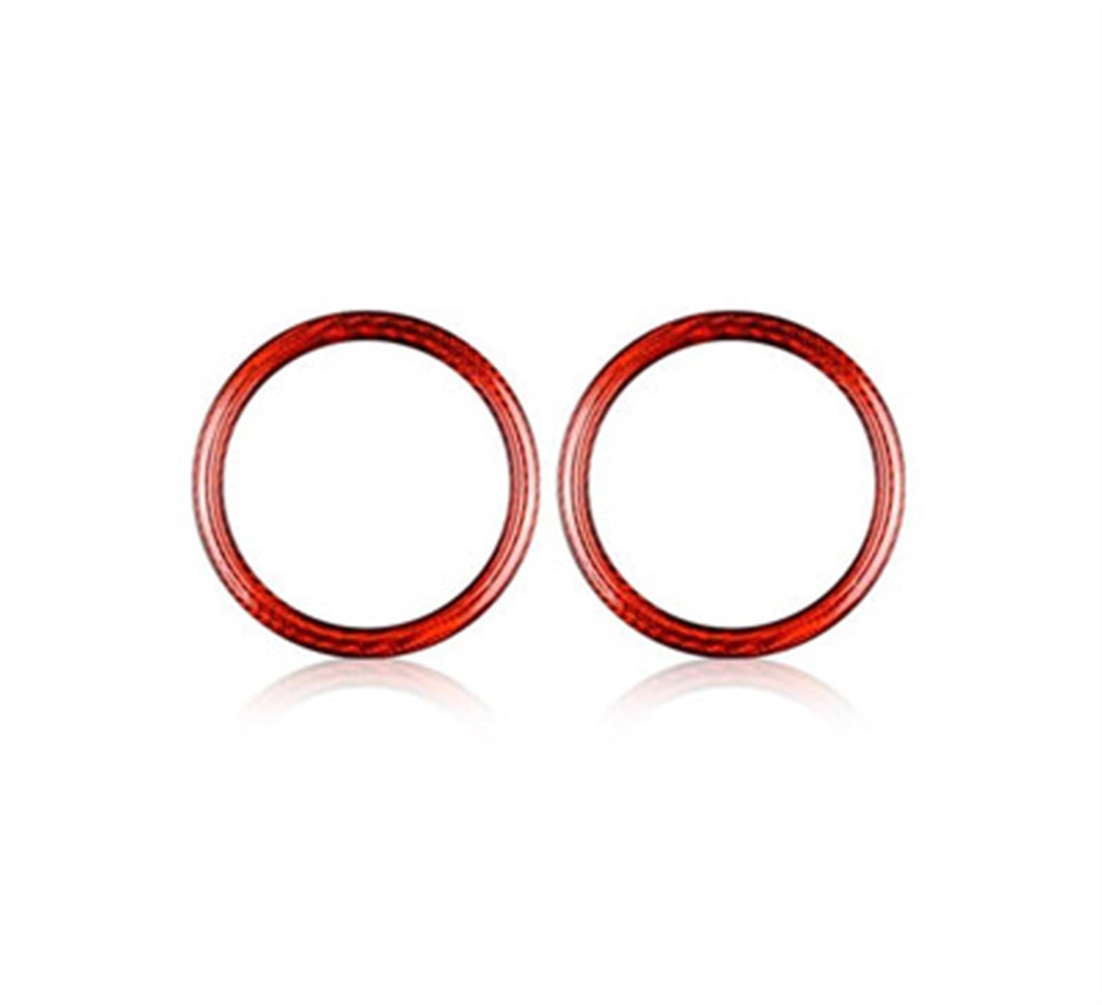 Hard Carbon Fiber Car Air Conditioning Outlet Vent Interior Trim Sticker for Subaru BRZ 2013-2020 Anti-dust(Rosso)