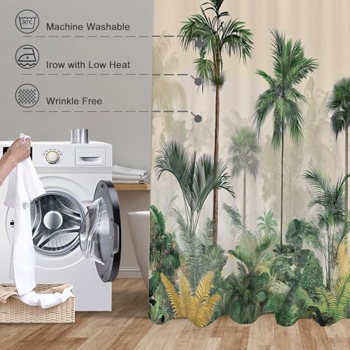 Rideau de douche lavable polyester imperméable pour baignoire salle de bain - 7