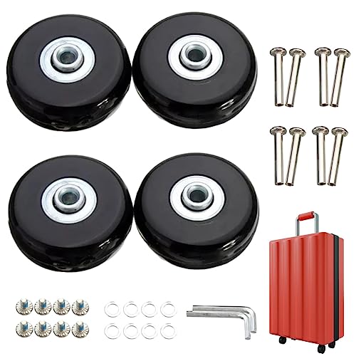 Alicer Ersat Wheel - Juego de 4 ruedas de repuesto universales para maletas, ruedas giratorias, 50 x...