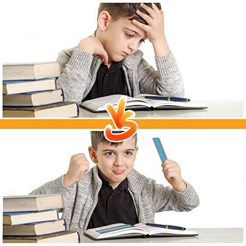 Begeleide leesstrips, XiYee 24 Stks Leesgids Highlight Strips, 3 Stijl Hoogtepunten, Gekleurde Overlay Leeslinialen… - Image 5