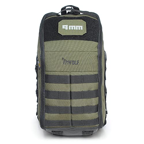 Mochila Transversal Wolf Attack 9mm Army Green Cordura 1000d