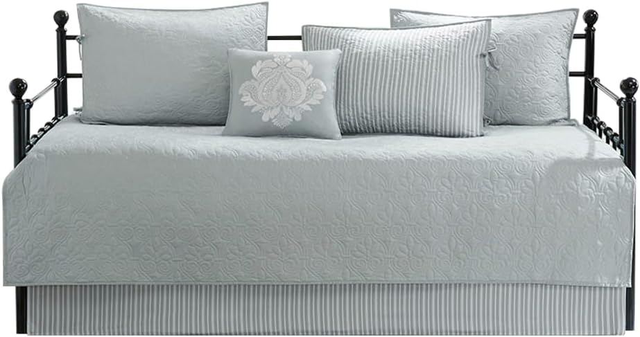 Gracie Mills Sandy 6-Piece Cottage-Inspired Reversible Daybed Cover Set