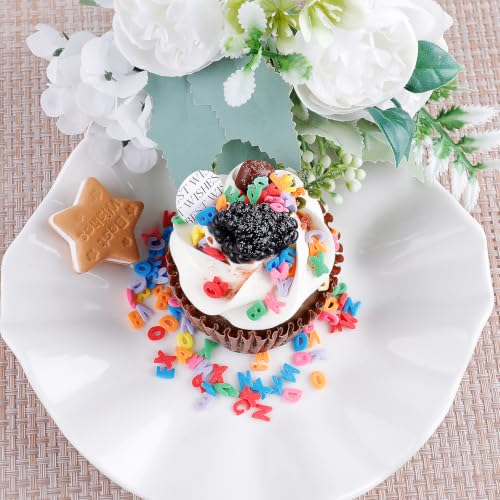 Image of Rainbow Letters Sprinkles, Edible ABC Alphabet Letters for Cake Decorating