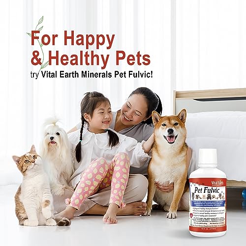Vital Earth Minerals Pet Fulvic - Dog Allergy Relief, Joint Support Supplement 16 Oz thumb #5
