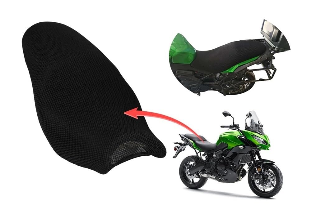 Cojín Asiento Motocicleta para Kaw&asaki Ver&sys 650 Ver&sys650 Funda Protectora para Asiento De Motocicleta Protector Solar Transpirable Disipación De Calor Malla 3D