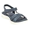Skechers Womens On-the-go 600 Brilliancy Ankle Strap Sandals, Navy Textile Trim, 4 UK #4