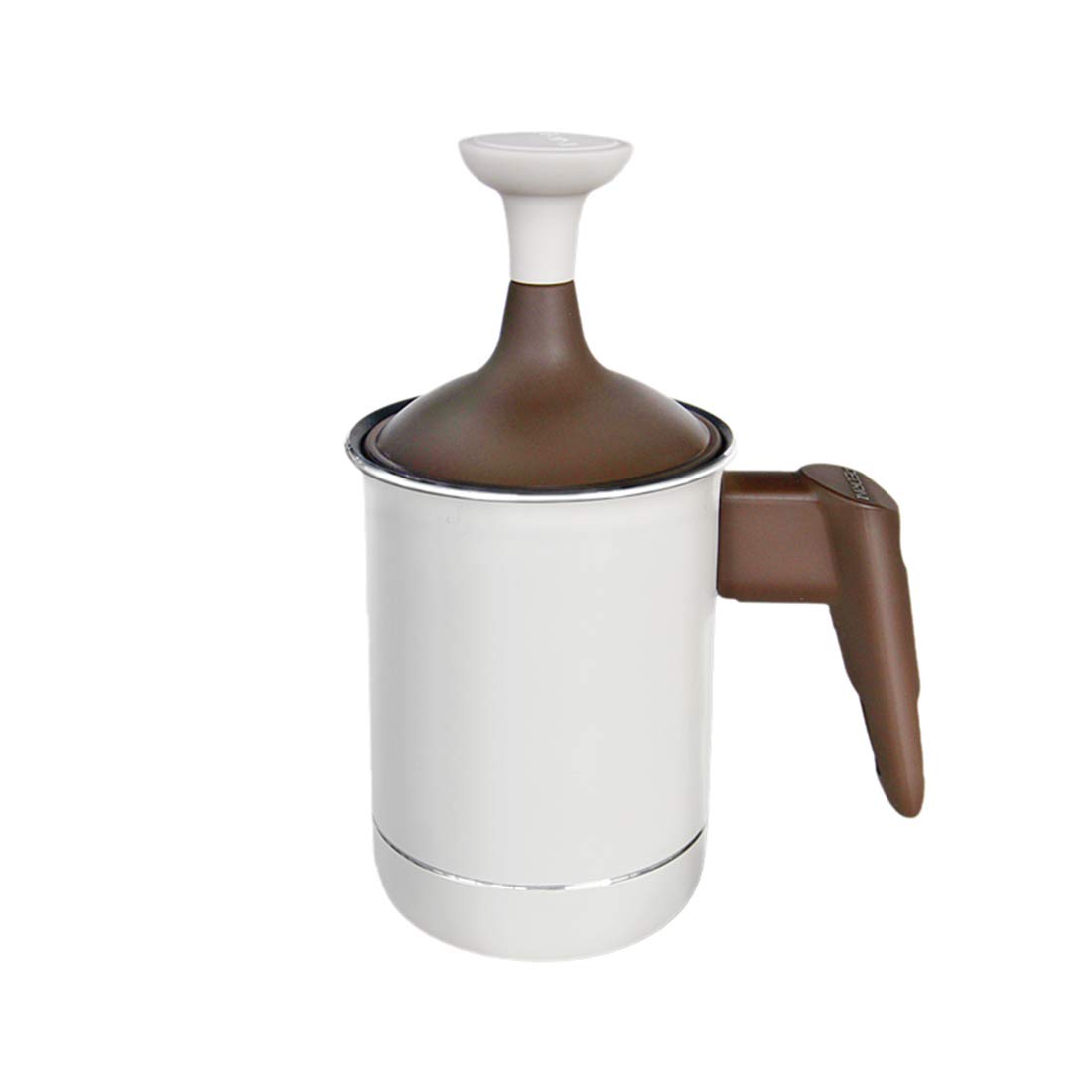 Ręczny spieniacz do mleka, pompka ręczna spieniacz do mleka dzbanki do spieniania mleka DIY fantazyjny krem do kawy pianka mleko śmietanka do cappuccinos kawy latte