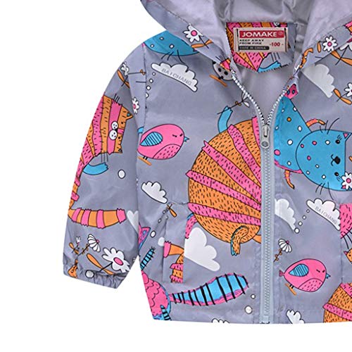 Boys' Hooded Dinosaur Jacket Windbreaker Outerwear Jackets Kids Sweatshirts Zipper Cute Poncho Tops Cartoon Streetwear3