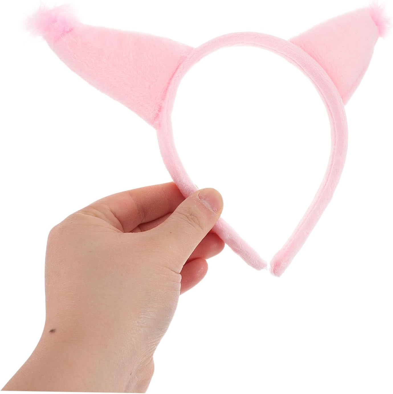 1set Squirrel Ears and Tail Cosplay Set Adorable Costume Accessories for Halloween and Animal-Themed Parties Comfortable Headband and Tail Props for Boys and Girls Pink - Image 4