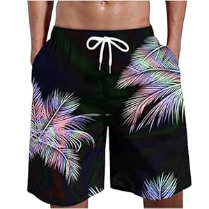 Sports Shorts Men’s Baggy Airy Summer Shorts with Drawstring Board Shorts Comfortable Cut Casual Trousers Elastic Basic Hiking Trousers Regular Fit Sexy Sweatpants Casual Men’s Shorts