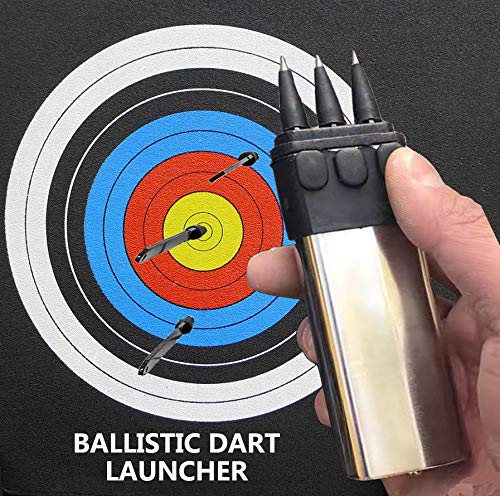 GlobalEDC Self Defense Shooting Darts Set, Ballistic Darts Gun Launcher Hunting Shooting Shooter Tactical Tool Silent Shooting Toy Self Defensive Weapons (Shooting Darts Set)