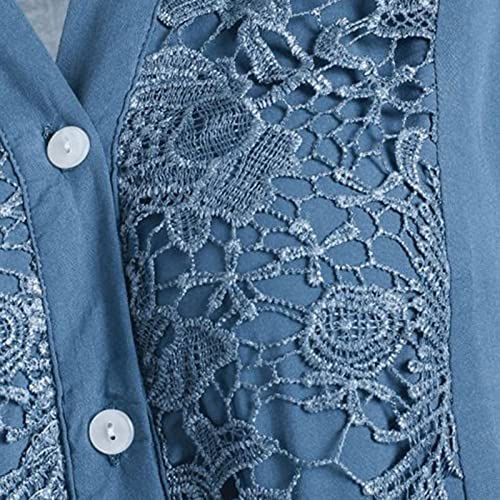Chemisier en dentelle patchwork idéal pour le bureau