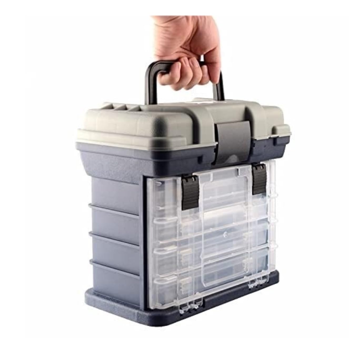 Attrezzatura da Pesca Scatola Porta Attrezzi da Pesca Contenitore Multistrato per Esche da Pesca Scatola con Manico in Plastica Esche da Pesca Ami da Pesca Scatola Portaoggetti