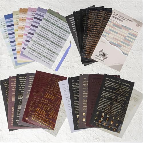 Diuhofart Quote and Sayings with Bible Verses Stickers for Journaling, 846Pcs Word Stickers, 24...