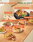 Nuwave Oven Pro Plus Air Fryer, Infra-Red Countertop, 2025 Advanced Convection, No Defrosting or Preheating, Cook Fresh or Frozen, Durable Power Dome, 100 Presets & 50 Memory, PFAS Free, Black