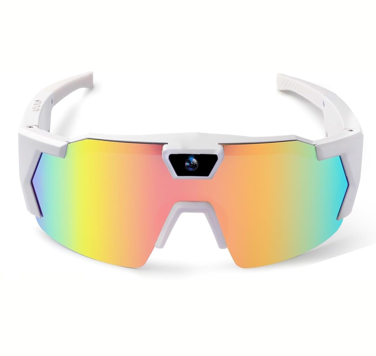Occhiali da Sole Sportivi con Telecamera 4K HD, Smart Glasses con Registrazione Video e Audio, Mini Action Camera Indossabile per Ciclismo e Attività Outdoor