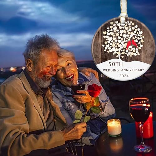 Kapjhrx 50Th Anniversary Wedding Ornament 2024 Christmas Hanging For Couple thumb #3