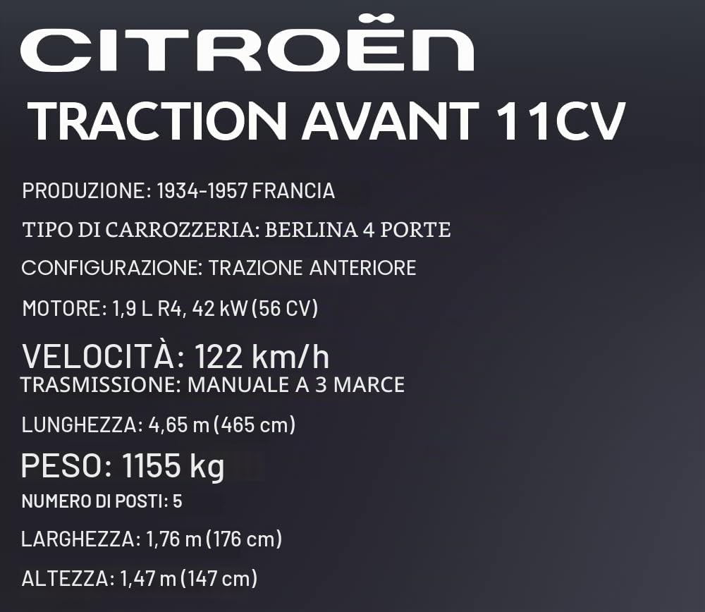 COBI 1938 Citroën Traction Avant 11CV