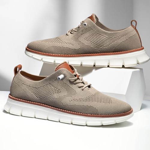 Image of Wearbreeze Shoes for Men,Business Casual Shoes Mens,Comfortable Urban Dress Shoe for Men,Oxfords Mesh Sneakers,Breathable Upper Footwear,Lace-Up Lightweight Tennis Walking Shoe