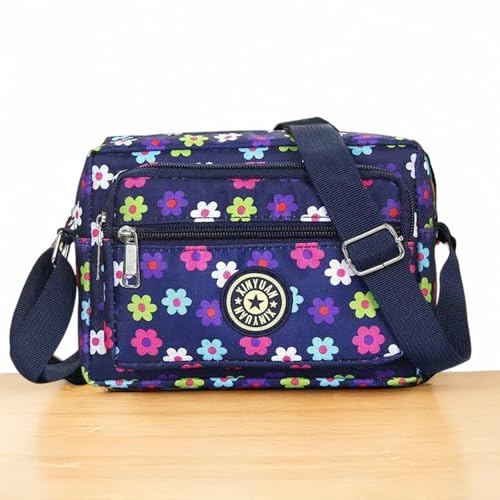Image of MOMISY Women Mobile Messenger cellphone Bag Ladies Nylon Shoulder Cross Body Long Strap for College, Outing, Travelling, Work