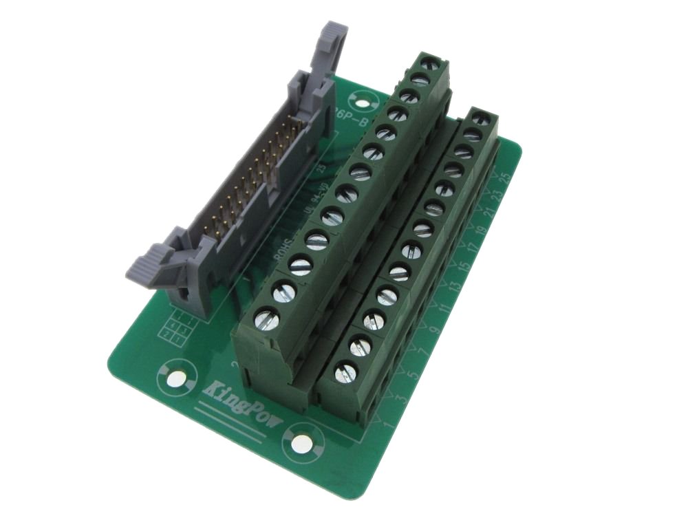 IDC26 26-Pin Connector Signals Breakout Board Screw terminals Din