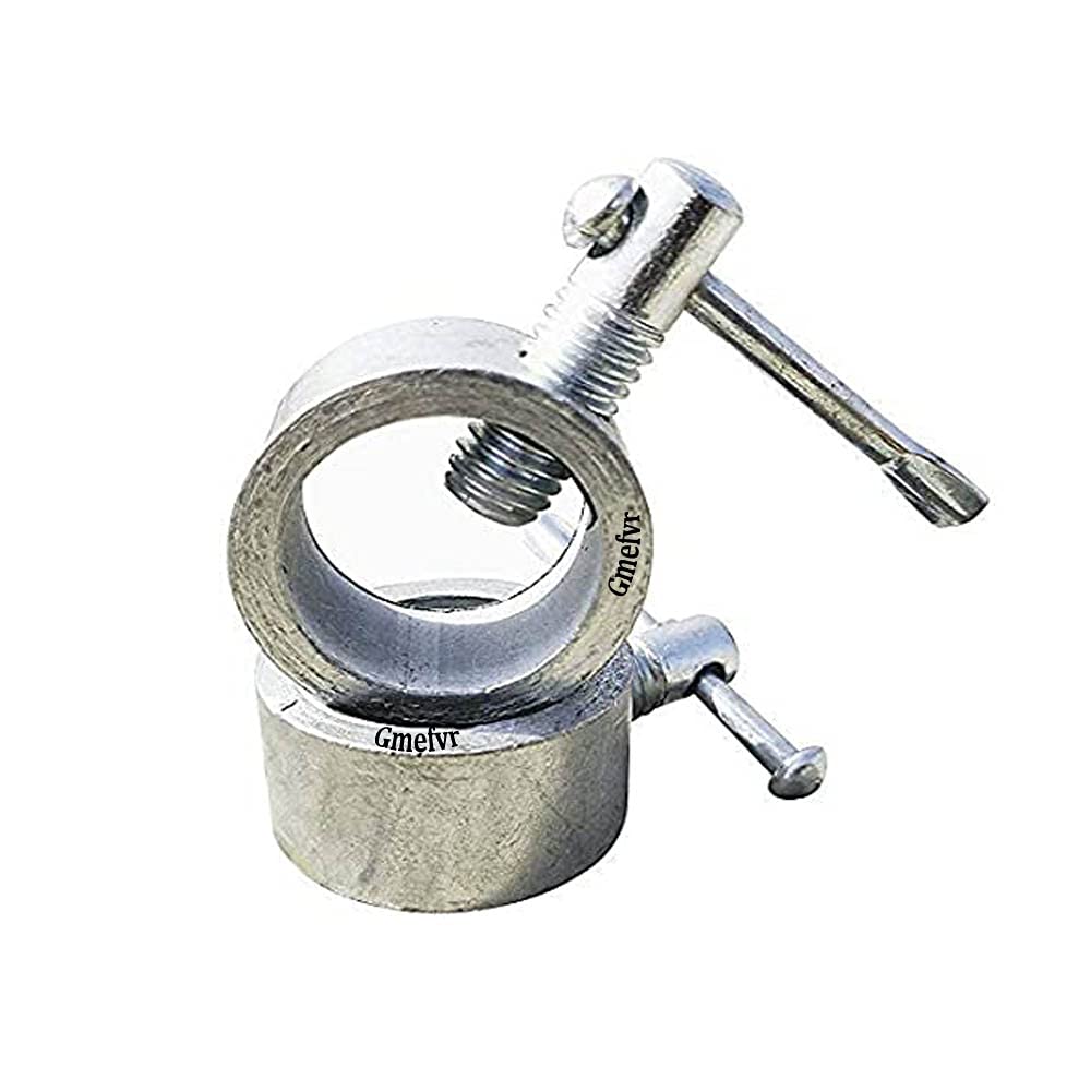 Gmefvr Steel Gym Bar Locks Free Size (Chrome) | Suitable for All Bars (2)