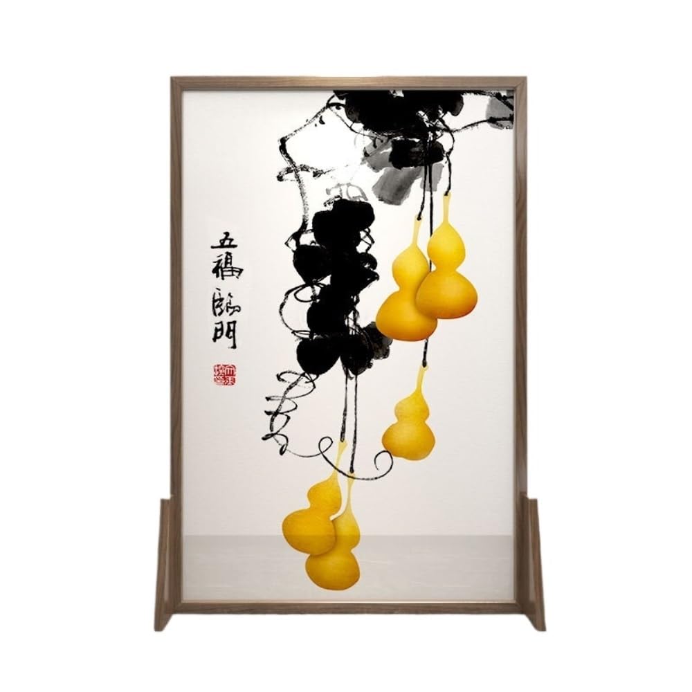 Privacy Screen Chinese Style Screen Partition Living Room Entrance Shielding Tea Office Porch Movable Seat Room Divider