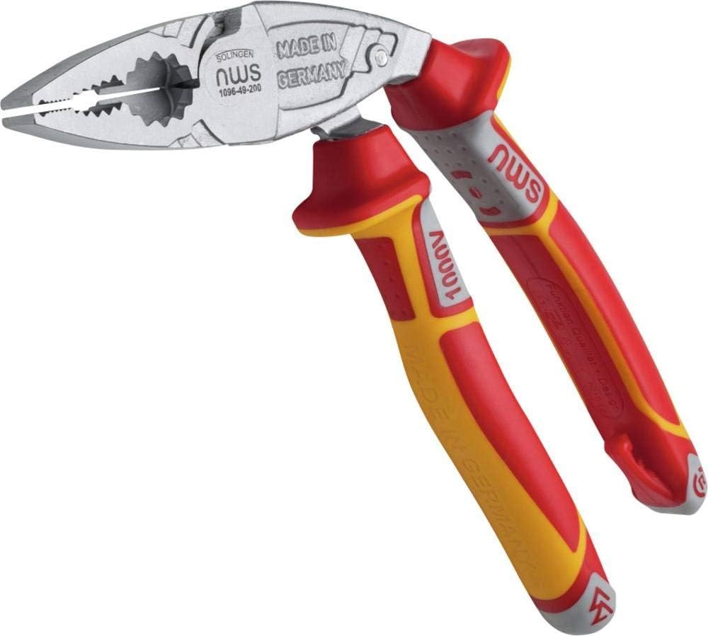 1096-49-VDE-200 3k VDE Ergo-Combi Plier, Silver/Red